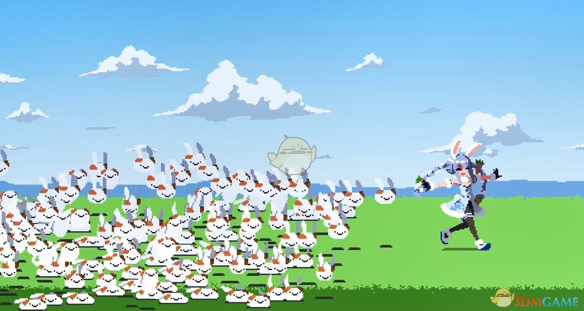 《Wallpaper Engine》兔娘与兔群像素风动态壁纸