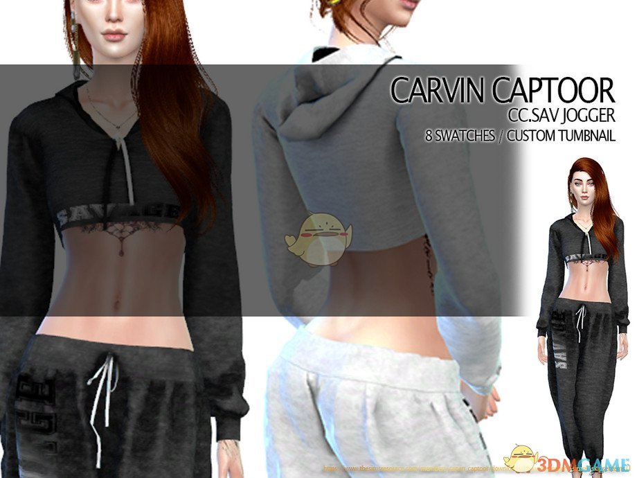 《模拟人生4》女性简洁舒适运动裤MOD