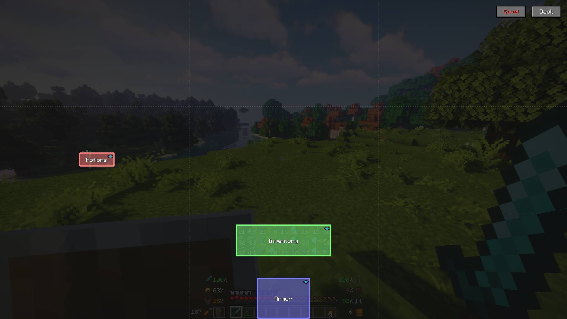 《我的世界》背包HUD功能键MOD