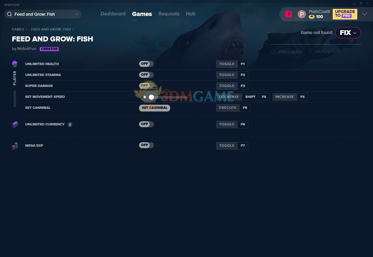 《海底大猎杀》v2020.09.25七项修改器[MrAntiFun]