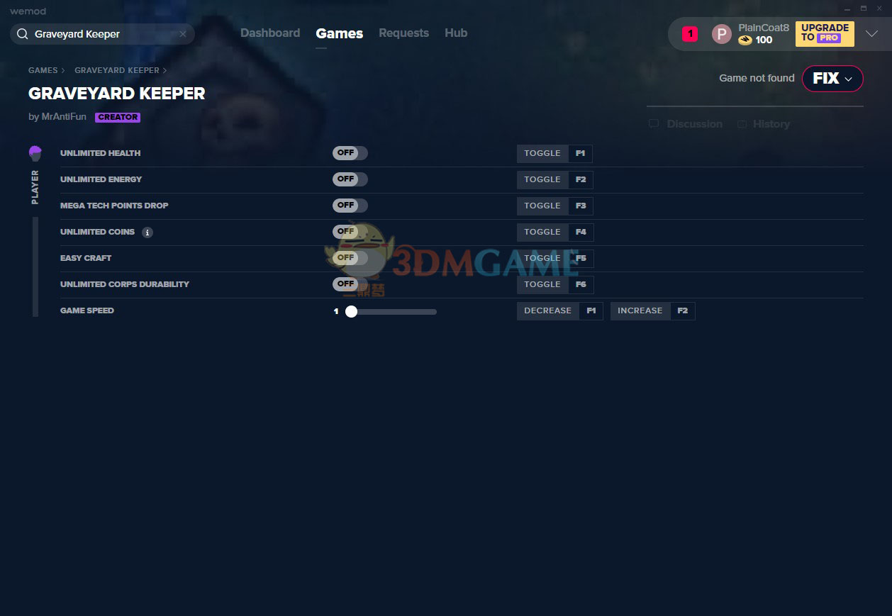 《守墓人/看墓人》v1.302七项修改器[MrAntiFun]
