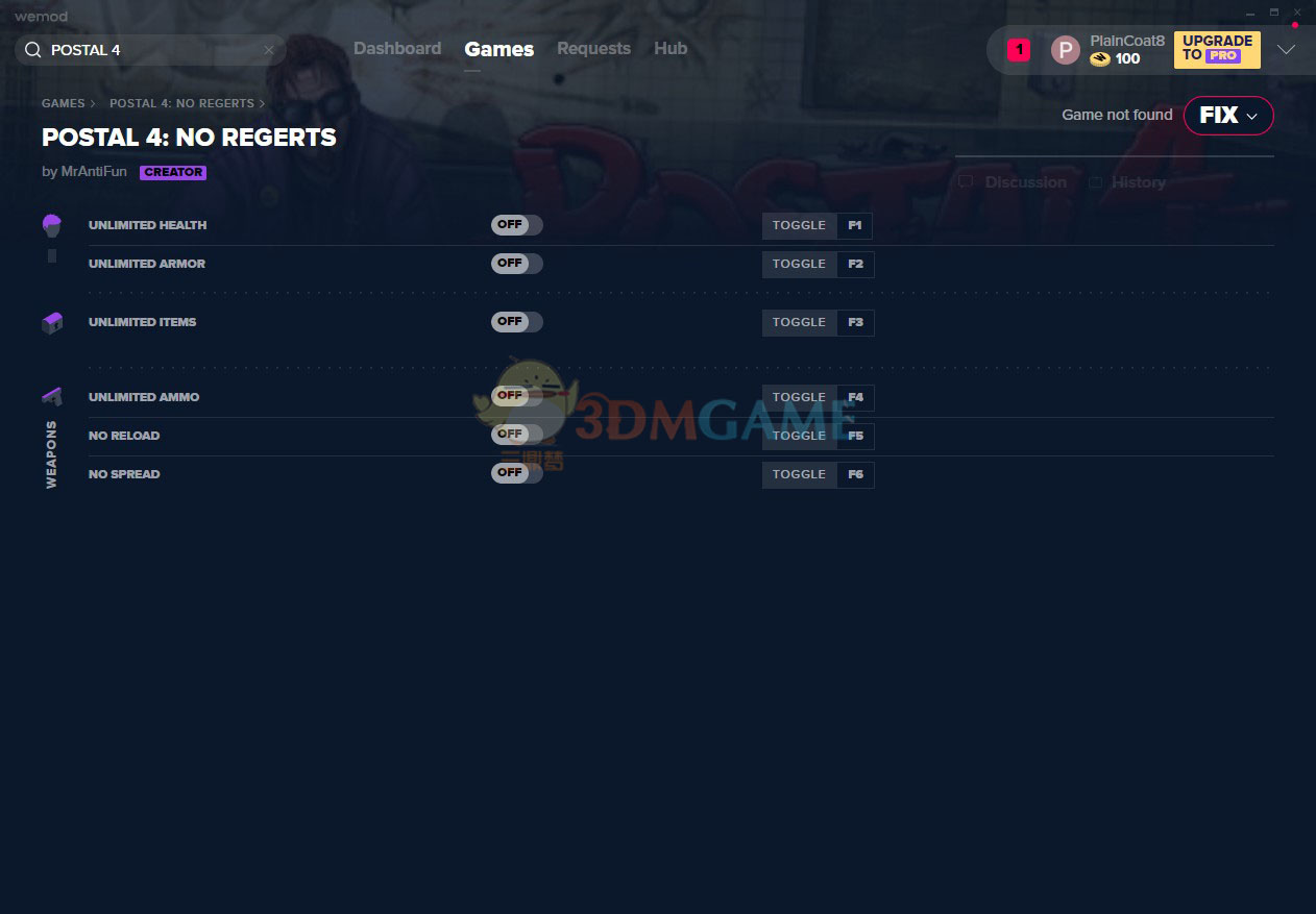 《喋血街头4》v2020.08.22六项修改器[MrAntiFun]