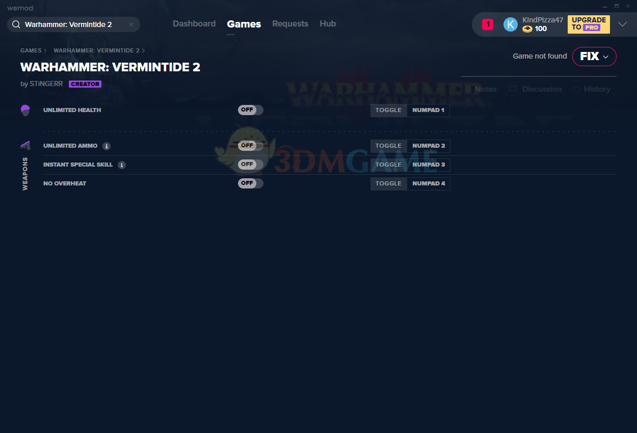 《战锤：末世鼠疫2》v2020.11.11四项修改器[MrAntiFun]