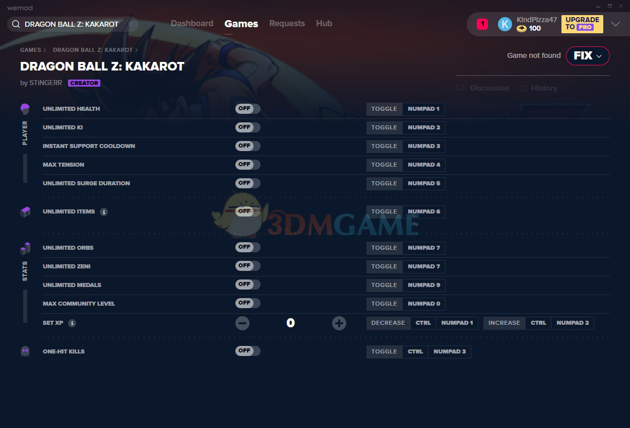 《龙珠Z：卡卡罗特》v1.30十二项修改器[MrAntiFun]
