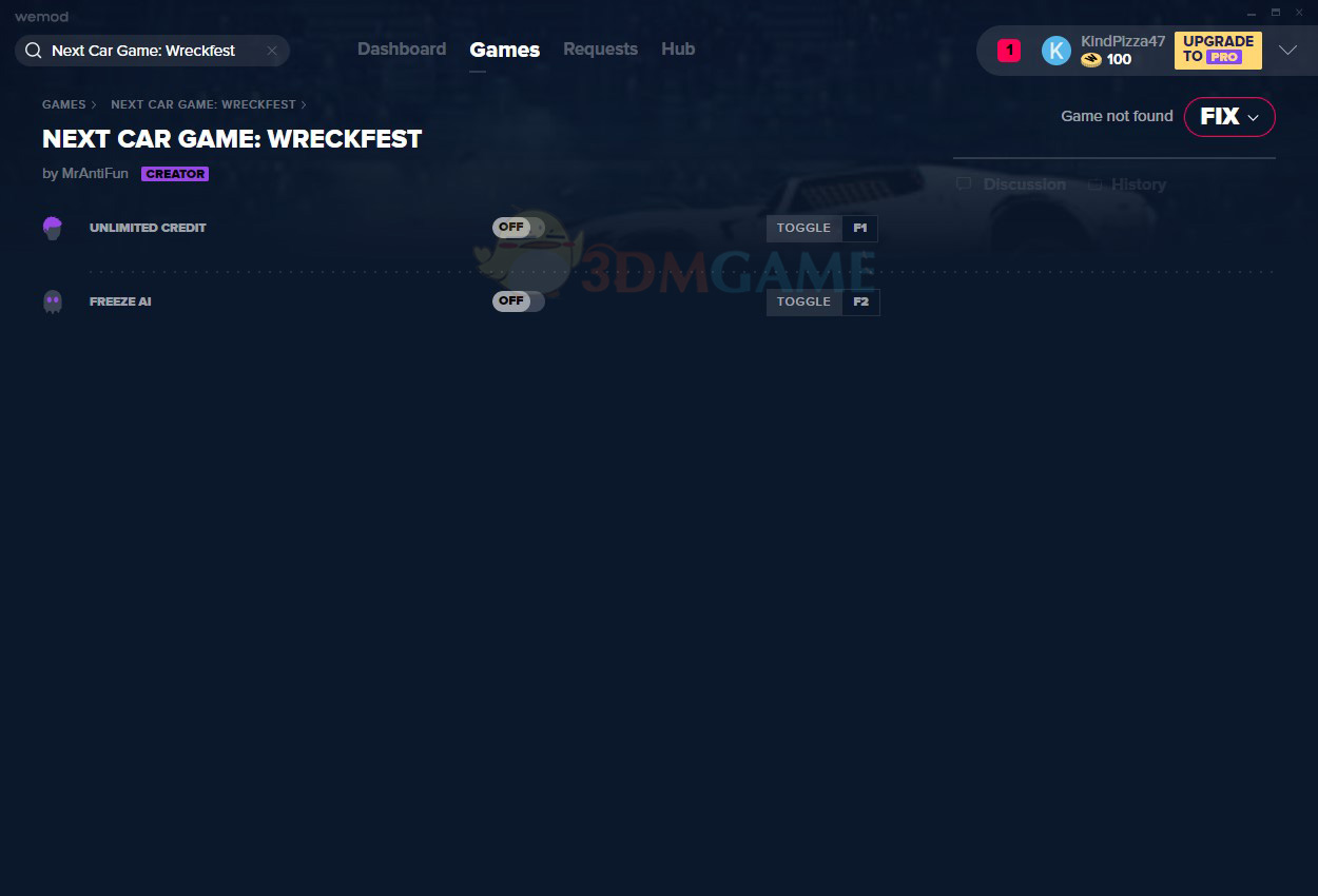  《撞车嘉年华》v1.267195无限金钱冻结AI修改器[MrAntiFun]
