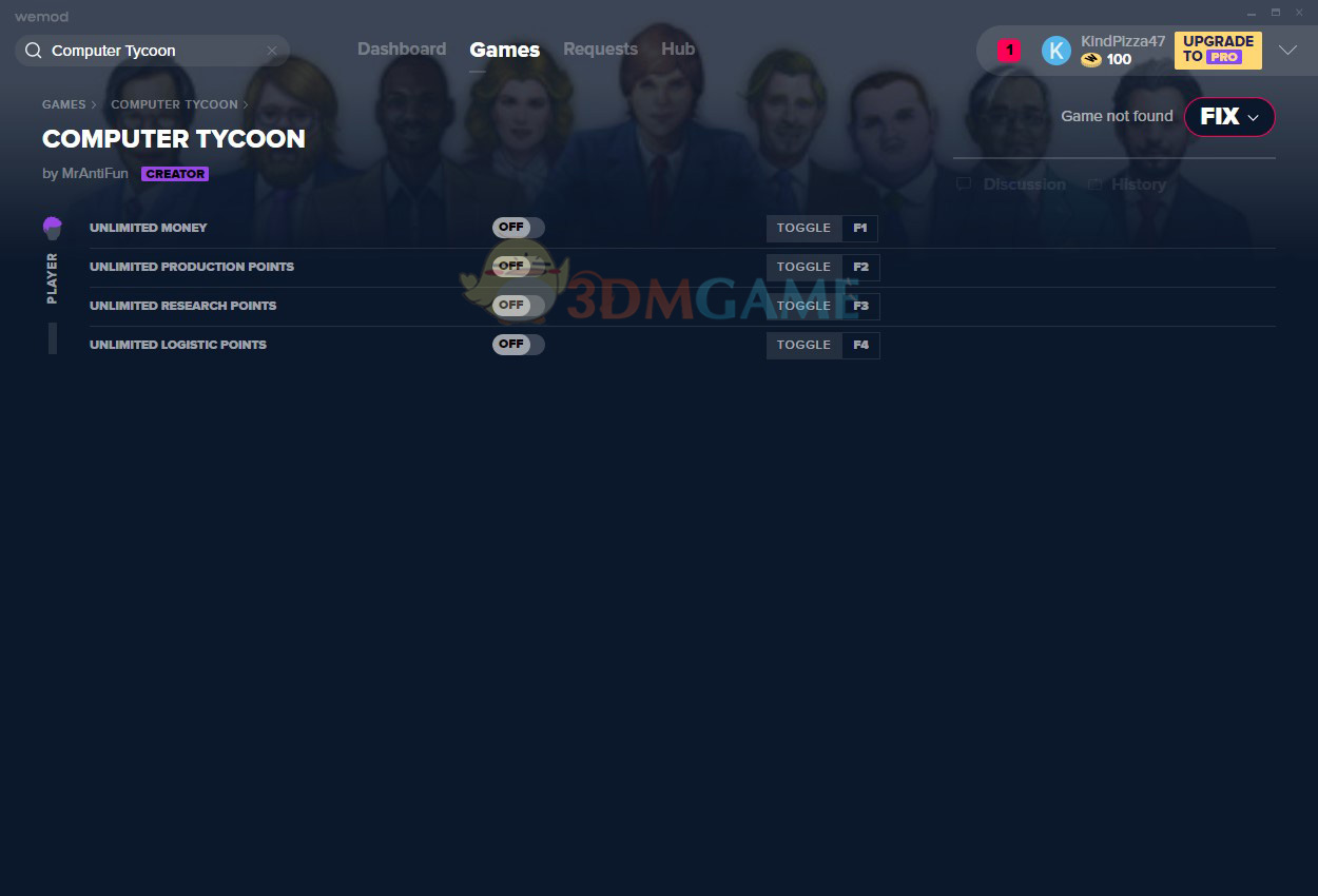 《电脑大亨》v0.9.4.09四项修改器[MrAntiFun]