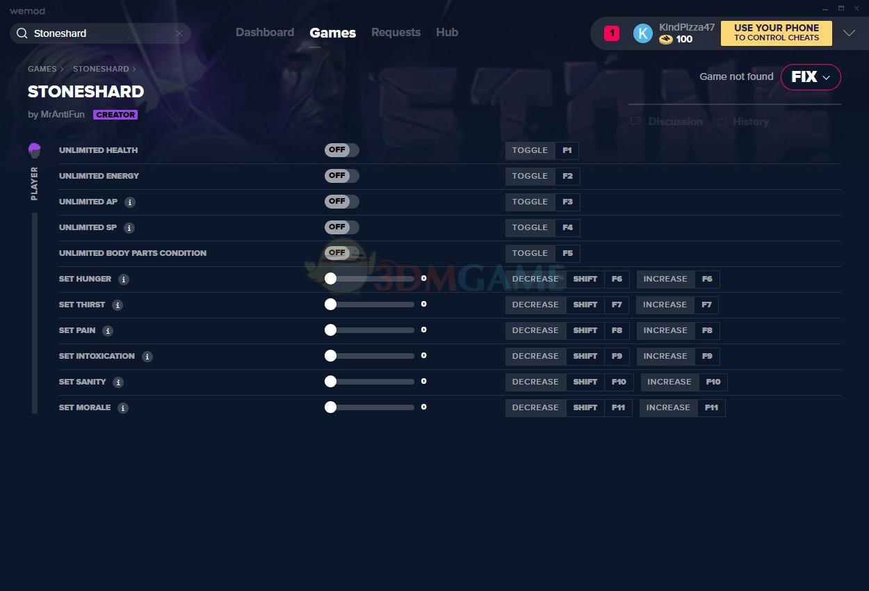 《石质碎片》v0.6.0.16十六项修改器[MrAntiFun]