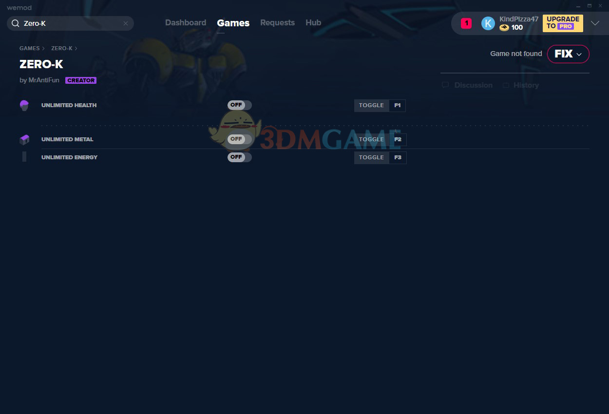 《Zero-K》v2020.10.31三项修改器[MrAntiFun]