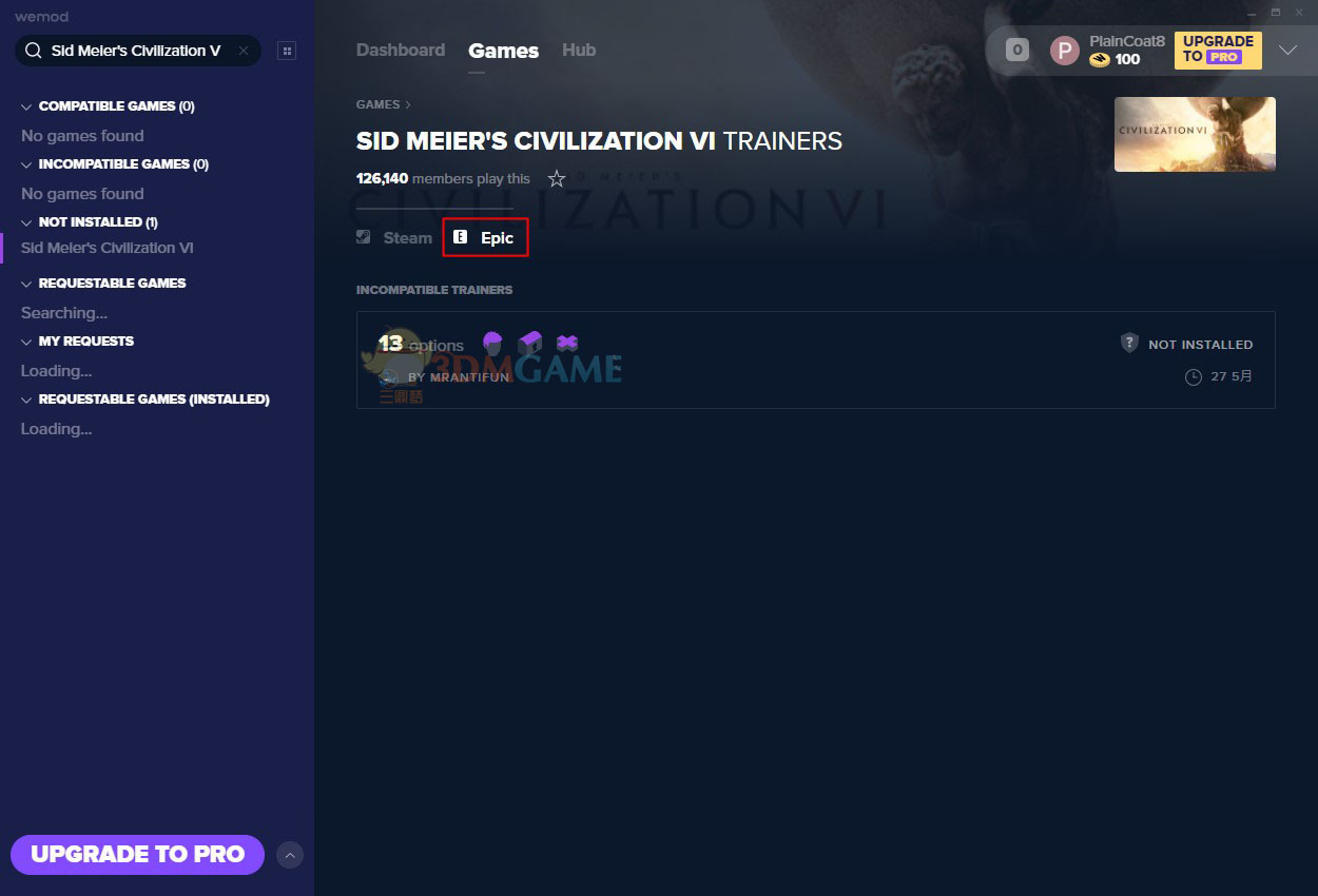 《文明6》v2020.10.10十三项修改器[MrAntiFun][Epic]
