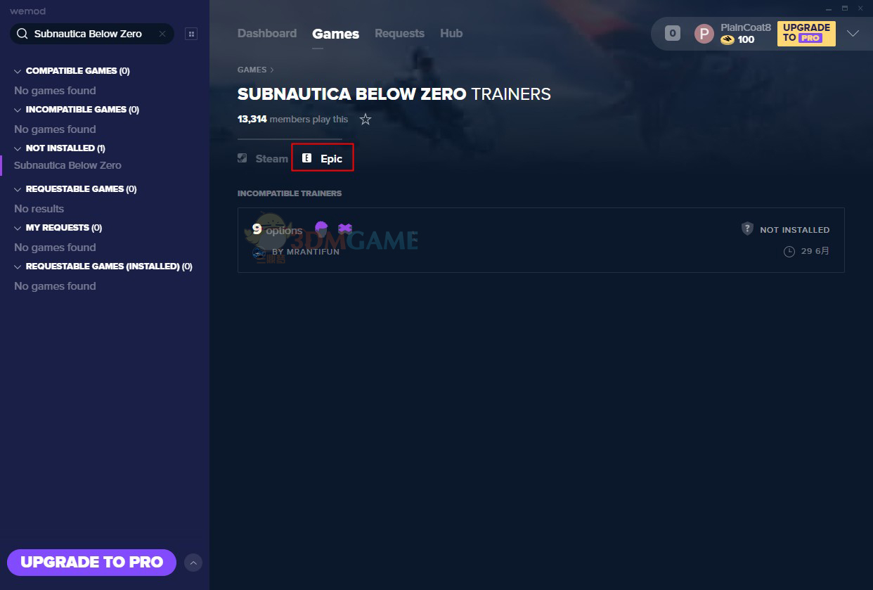 《深海迷航：冰点之下》v2020.10.29九项修改器[MrAntiFun][Epic]