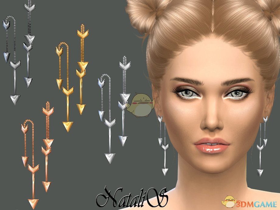 《模拟人生4》精致弓箭耳环MOD