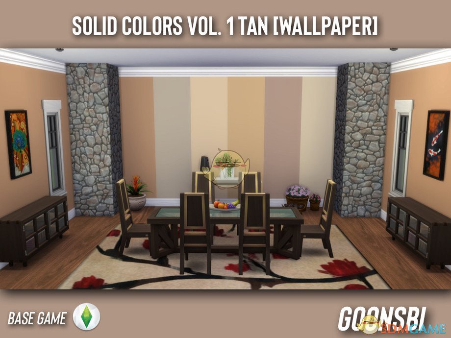 《模拟人生4》简洁的纯色墙面MOD