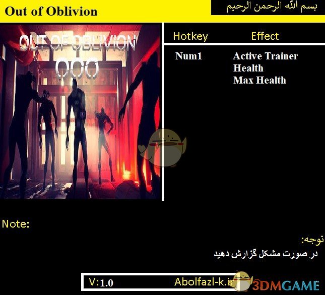 《走出遗忘》v1.0.4无限生命修改器[Abolfazl]