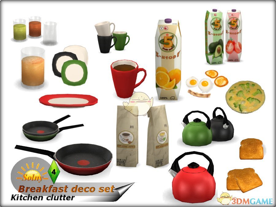 《模拟人生4》早餐装饰套装MOD