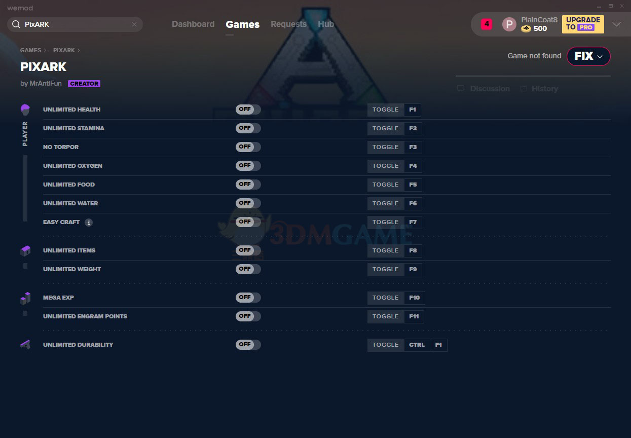 《方块方舟》v1.111十二项修改器[MrAntiFun]