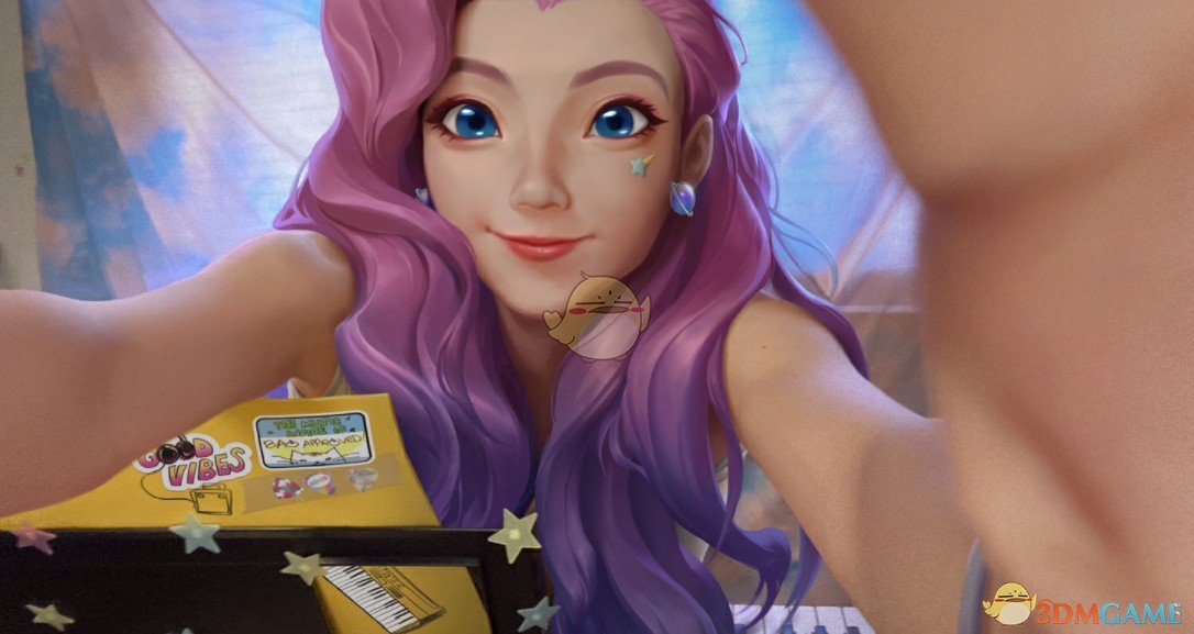 《Wallpaper Engine》紫发美丽女孩Seraphine动态壁纸