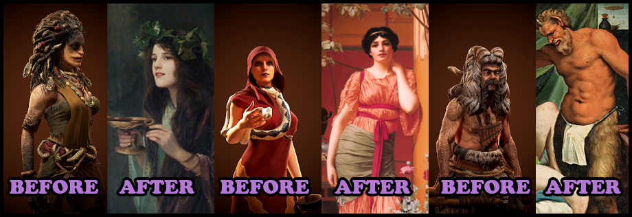 《全面战争传奇：特洛伊》新古典主义事务官肖像MOD