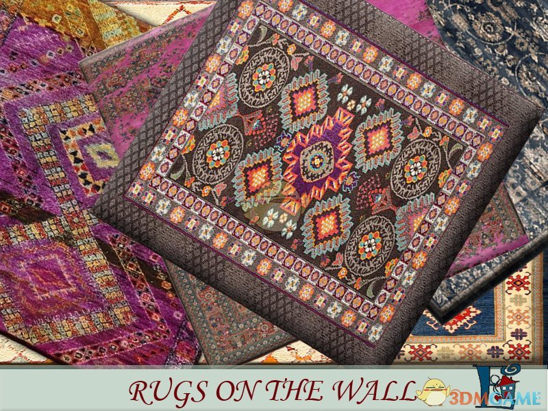 《模拟人生4》墙上的地毯MOD