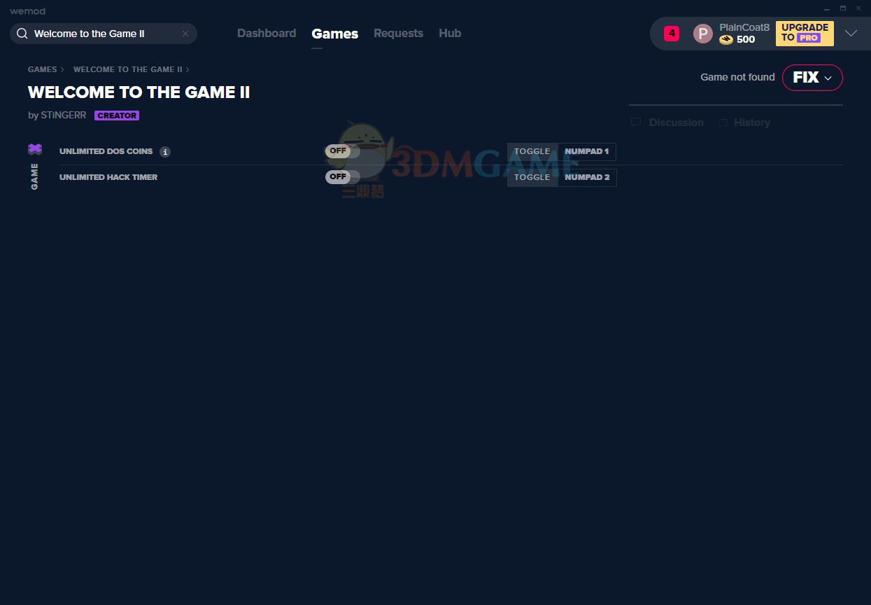 《欢迎来到游戏Ⅱ》v2020.08.22无限DOS黑客时间修改器[MrAntiFun]