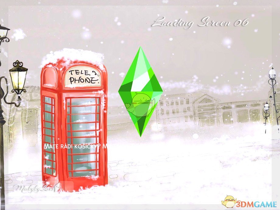 《模拟人生4》雪地电话亭加载界面MOD