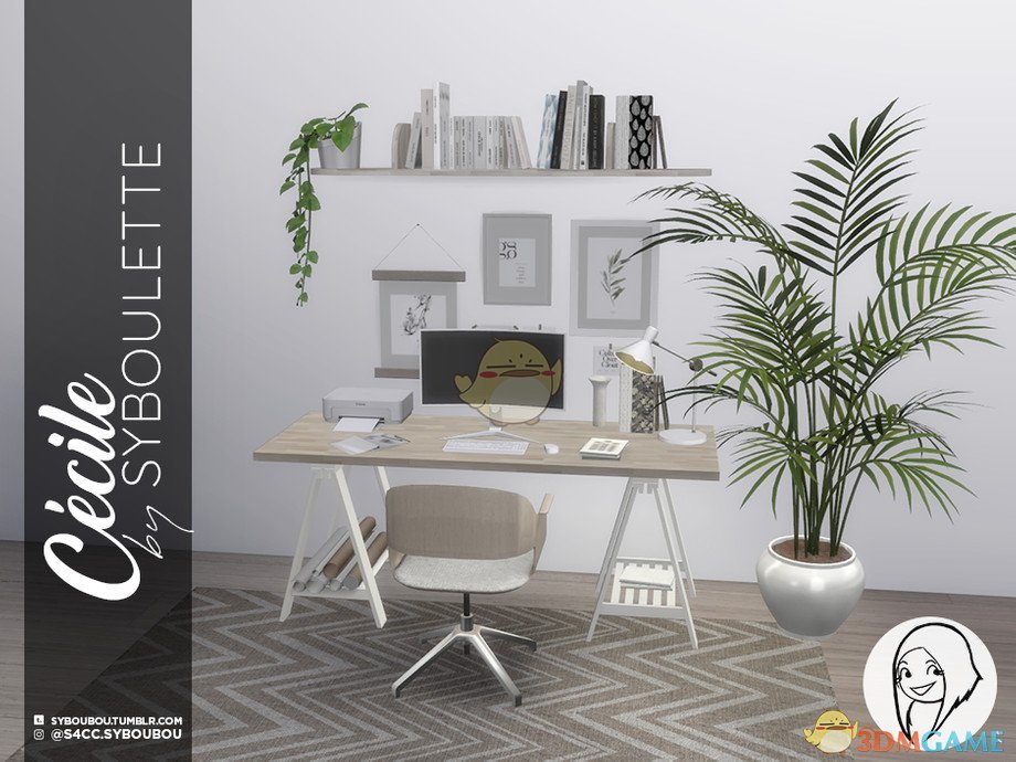 《模拟人生4》现代简洁办公室家具MOD