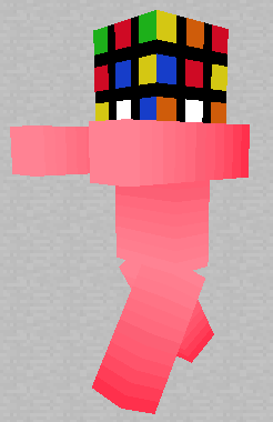 《我的世界》魔方头粉色皮肤MOD