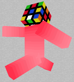 《我的世界》魔方头粉色皮肤MOD