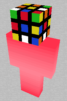 《我的世界》魔方头粉色皮肤MOD