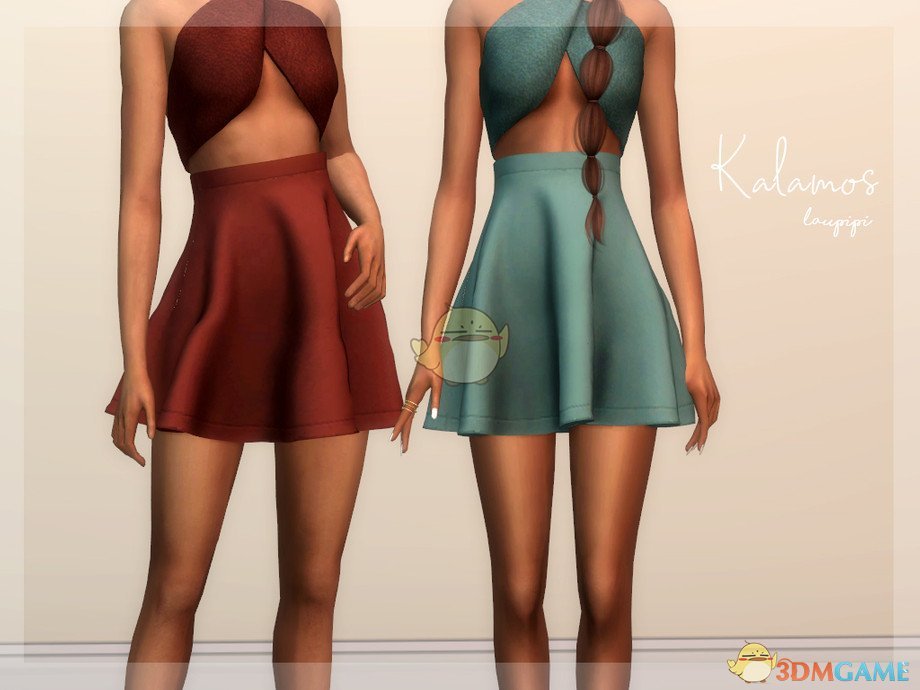 《模拟人生4》性感时尚褶皱短裙MOD