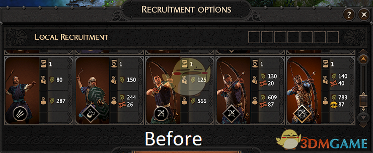 《全面战争传奇：特洛伊》军队维护费用减半MOD