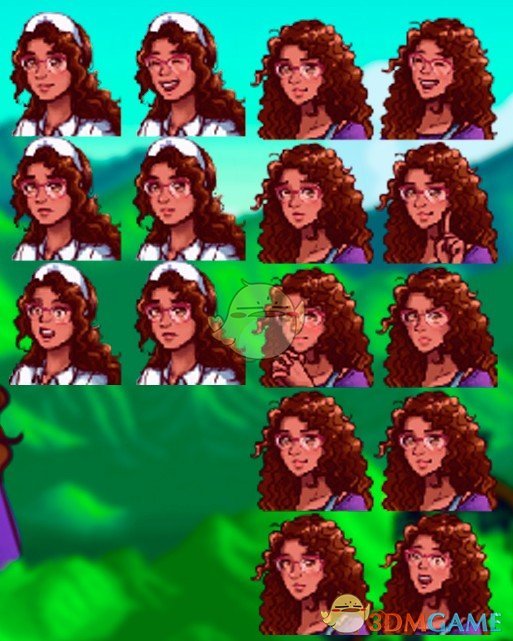 《星露谷物语》可爱长卷发玛鲁MOD