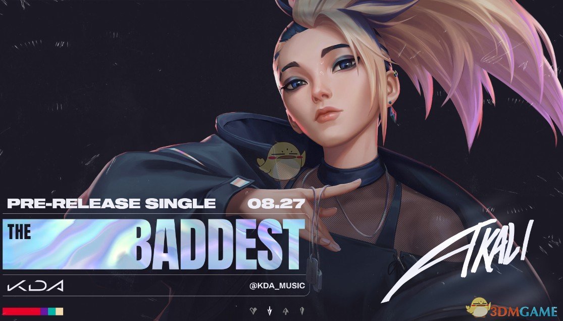 《Wallpaper Engine》K/DA阿卡丽The Baddest人物头像动态壁纸