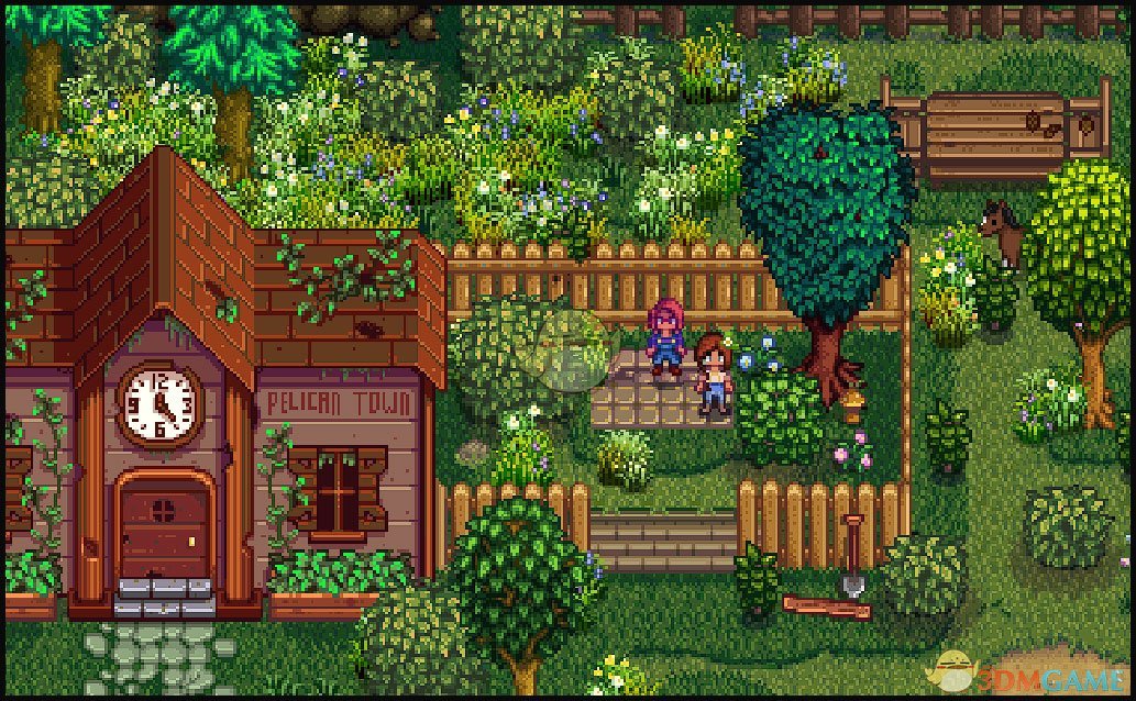 《星露谷物语》花草和积雪MOD