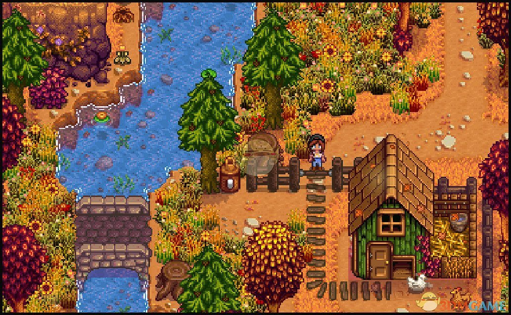 《星露谷物语》花草和积雪MOD