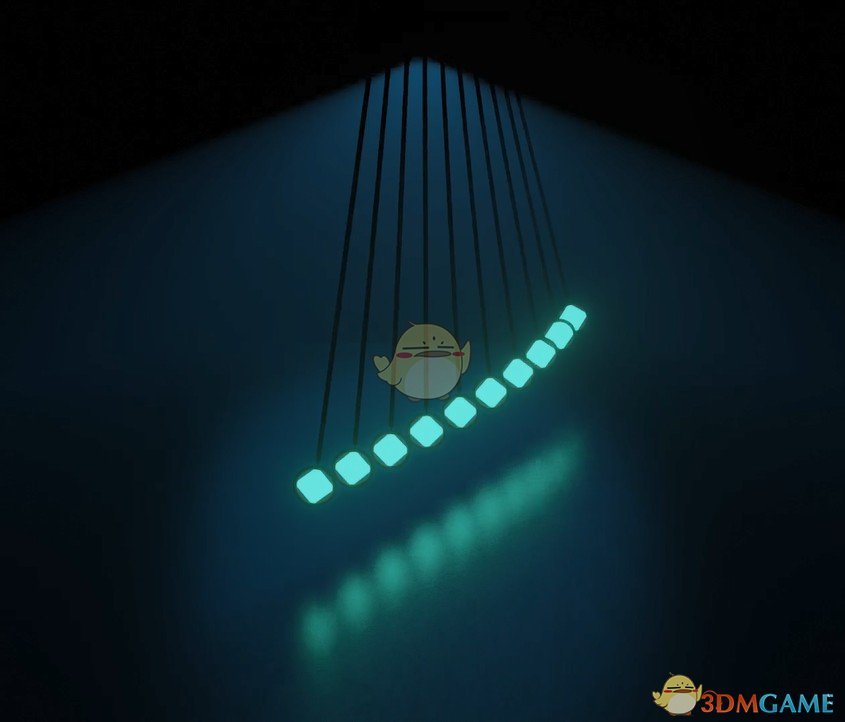 《Wallpaper Engine》蓝色流速方块物理动态壁纸