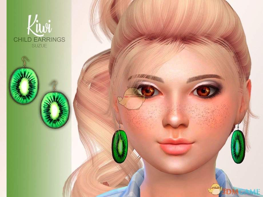 《模拟人生4》可爱猕猴桃耳环MOD