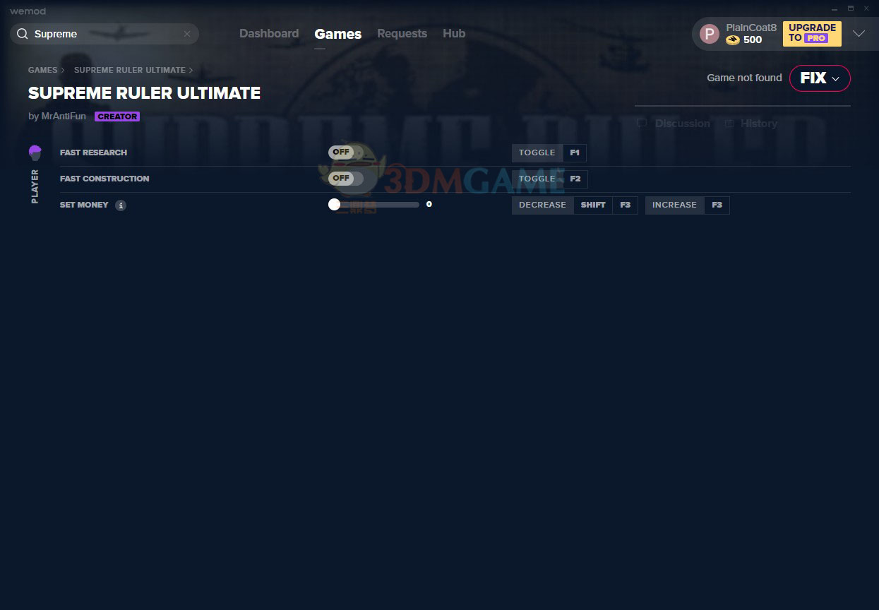 《最高统治者：终极版》v2020.09.01三项修改器[MrAntiFun]