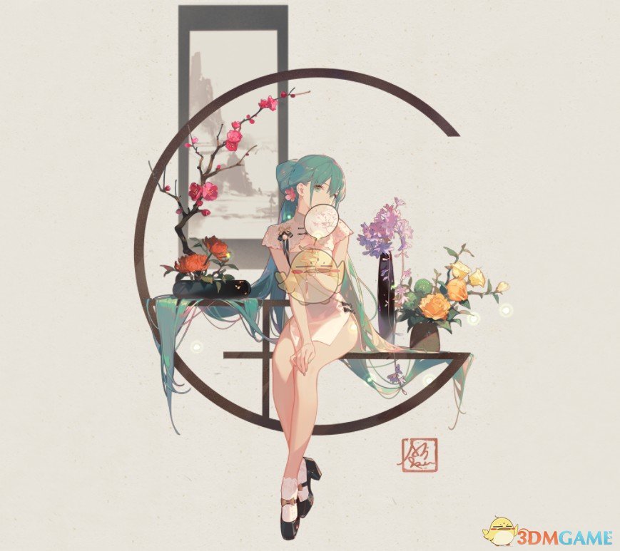 《Wallpaper Engine》旗袍韶华初音未来动态壁纸