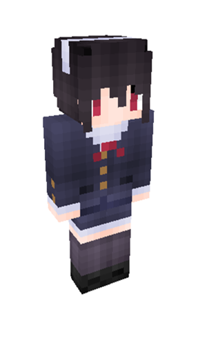 《我的世界》路人女主霞之丘诗羽皮肤MOD