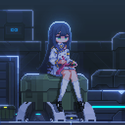 《Wallpaper Engine》正在记录的少女超精致像素风壁纸