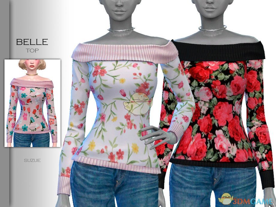 《模拟人生4》女性彩色印花毛衣MOD