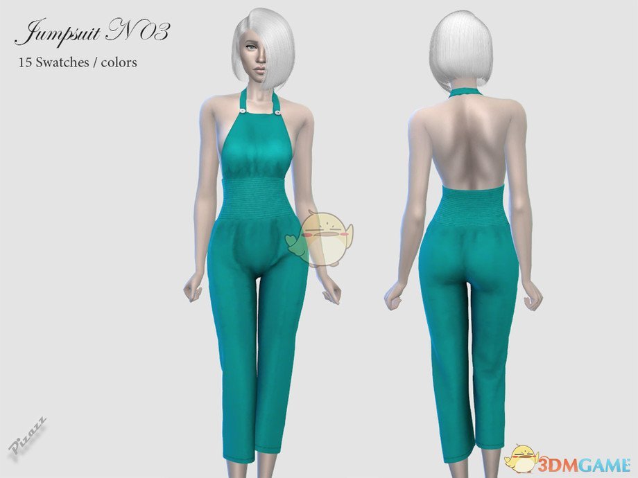 《模拟人生4》女性商务风吊带连衣裤MOD