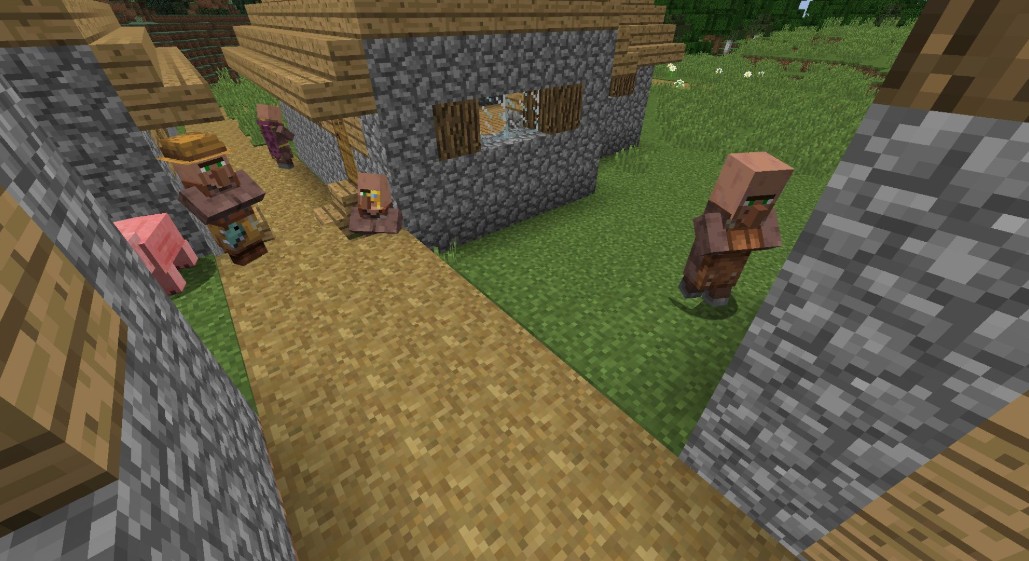 《我的世界》1.14村民到1.12村庄MOD