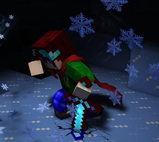 《我的世界》覆雪的冒险者皮肤MOD