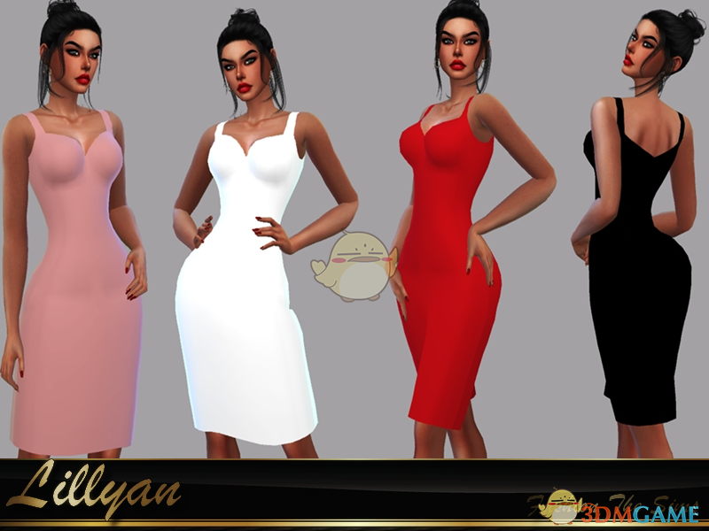 《模拟人生4》女士吊带性感连衣裙MOD