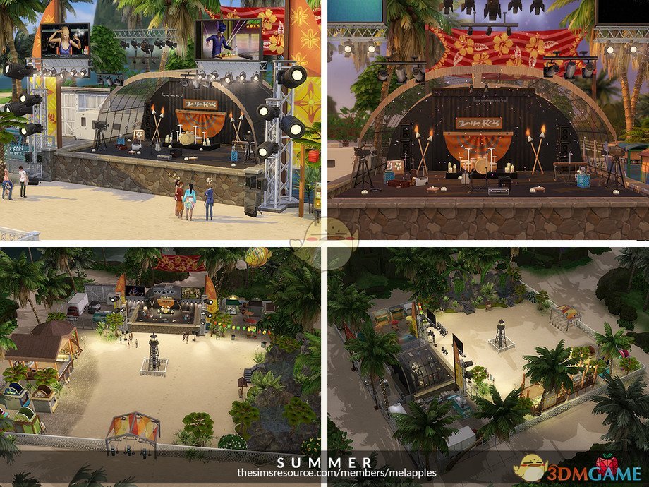 《模拟人生4》夏季沙滩音乐节MOD