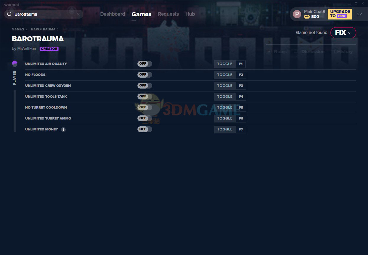 《潜渊症》v0.10.5.0七项修改器[MrAntiFun]