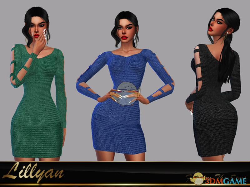 《模拟人生4》女性时尚毛衣连衣裙MOD