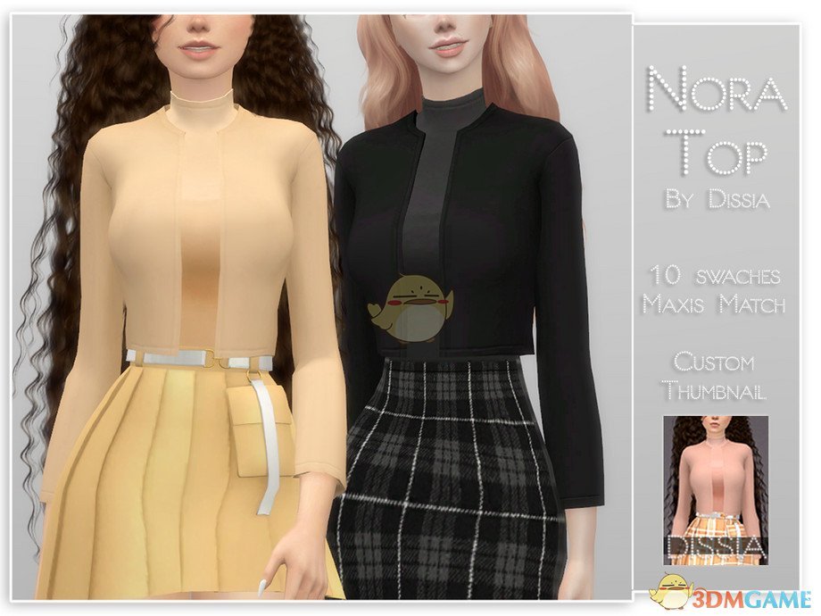 《模拟人生4》女性开衫夹克外套MOD