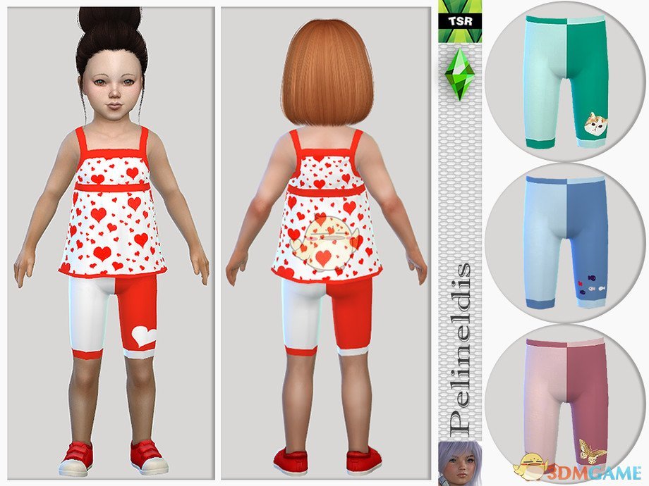 《模拟人生4》女童的可爱睡裤MOD